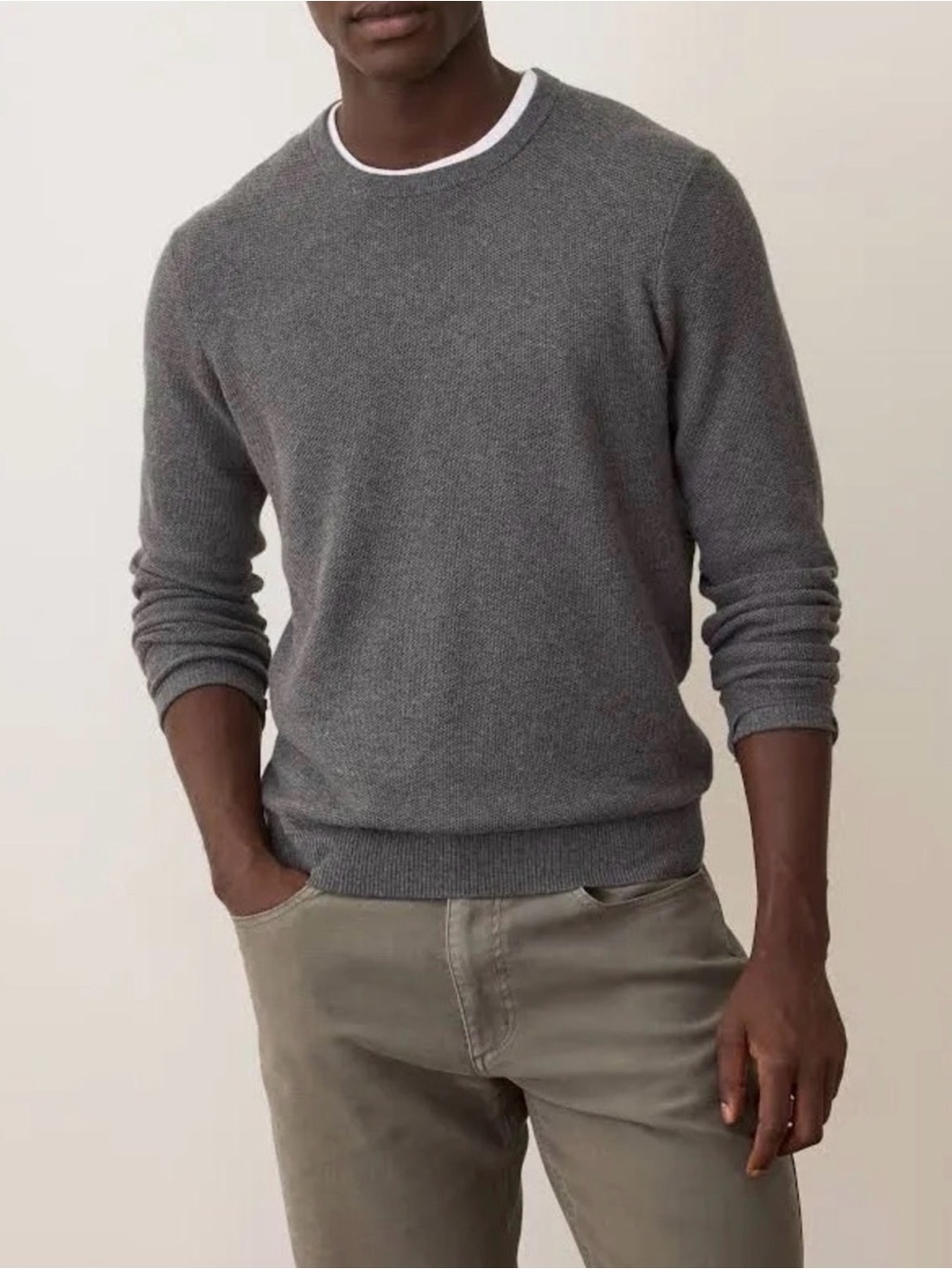 Marine Layer Men's Crew Neck Sweater Pullover Grey XL